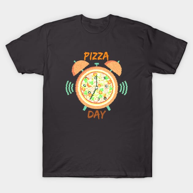 National Pizza Day T-Shirt by ClorindaDeRose